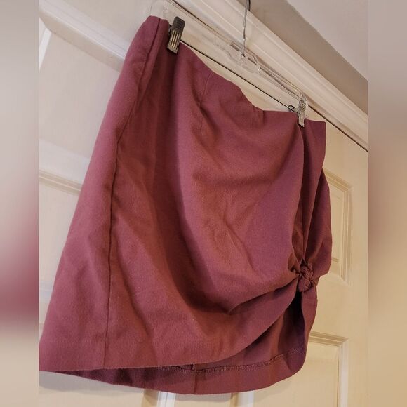Wild Fable Chic Mauve Mini Skirt with Knot Detail size 16 - Picture 2 of 3